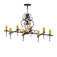 thumbnail image 4 of Meyda Tiffany 154026 Monica 8 Light 48" Wide Taper Candle Linear Chandelier - MultiColor, 4 of 6