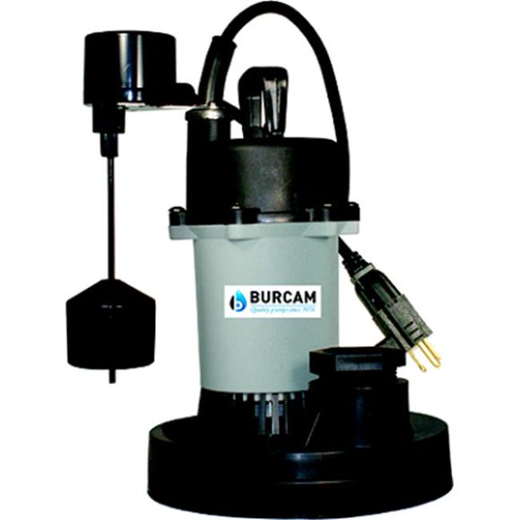 Burcam 300610Z 0.3 HP Submersible Sump Pump Float Switch