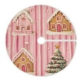 thumbnail image 6 of Yayeee Christmas Tree Skirt 47 inches for Xmas Tree Holiday Party Decoration, Gingerbread Houses, 6 of 6