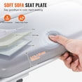 thumbnail image 3 of KFFKFF Tub Transfer Bench for Bathtub 500lbs, Shower Seat for Adults, Lightweight Bath Bench for Elderly and Disabled with Cushioned Seat, Non-Slip Shower Chair with Armrest and Adjustable Backrest, 3 of 9