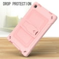 thumbnail image 3 of Dteck Shoulder Strap Case for Samsung Galaxy Tab A7 10.4" SM-T500 T505 (2020 Released) 10.4-inch,Shockproof Armor Rubber 3-Layer Protection Kickstand Cover without Screen Protector,Rosegold, 3 of 6