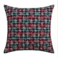 thumbnail image 2 of Christmas Decorative Pillow Cover, Snowflake Buffalo Plaid Pattern Pillow case, Classic Red Green Blue Sofa Cushion Case Christmas New Year Couch Bed Decor, 2 of 6