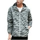 thumbnail image 1 of Abrigos de chaqueta con capucha reflectante con cremallera de trinchera luminosa informal a rayas para hombre Pompotops oipoqjl29806, 1 of 9