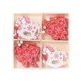 thumbnail image 2 of 12x árbol de navidad colgante decoración de navidad pequeño colgante regalo un Yuyangstore Colgante de árbol de Navidad, 2 of 8