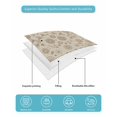 thumbnail image 4 of Quilt King Size Bedding Set, Japanese Reversible Summer Quilt 3 Pieces, Beige Farmhouse Retro Floral Leaf Pattern Lightweight Bedspreads Coverlets with 2 Pillow Shams for All Seasons, 4 of 5