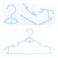 thumbnail image 3 of REGALWOVEN 20 Pack Plastic Non-Slip Hangers, Durable 360-degree Space Saving Clothes Hangers for Clothing, Closet, Blankets, Pants, or Shirts Green, 3 of 6