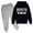Light Gray, variant on Hienoo Toddler Girls New York City Letter Print Hoodie and Sweatpants Outfits, Size 3-14