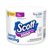 Scott 1000 Toilet Paper, 1 Roll, 1,000 Sheets per Roll