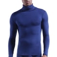 thumbnail image 3 of Chemise Thermique pour Hommes Col Roulé Manches Longues Couche de Base Tee-Shirt Thermique, 3 of 10
