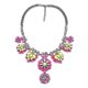 thumbnail image 3 of Collar grande con flores y hojas de acrílico a la moda para mujer collar de lujo Yuxing 50025, 3 of 5