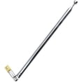 thumbnail image 1 of Antena telescópica de repuesto con orificio para tornillo M3 de 7 secciones Antena universal vertical de 75 cm Mejor recepción para radio portátil TV AM FM No suelta Sin ubicación Limitada Acero inoxidable 1 pieza Sincero Electrónica, 1 of 5