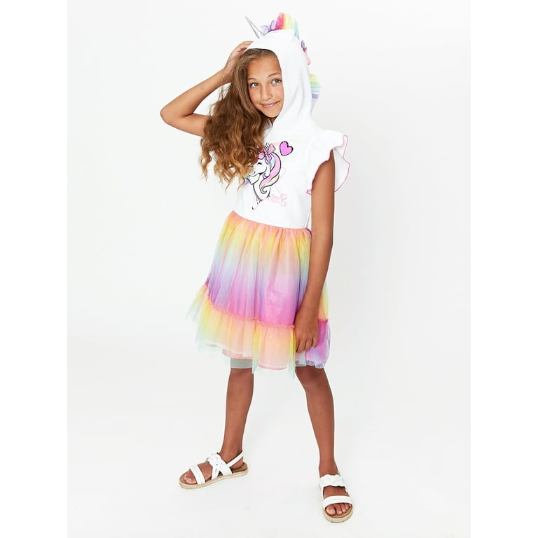 Jojo Siwa Girls Hooded Cosplay Dress Sizes 4 12 Walmart