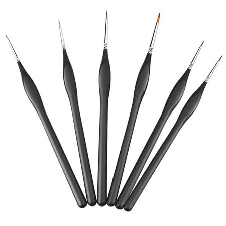 Extra Fine Detail Paint Brushes Set of 6 Art Miniatures Model Maker (Best Fine Detail Paint Brush)