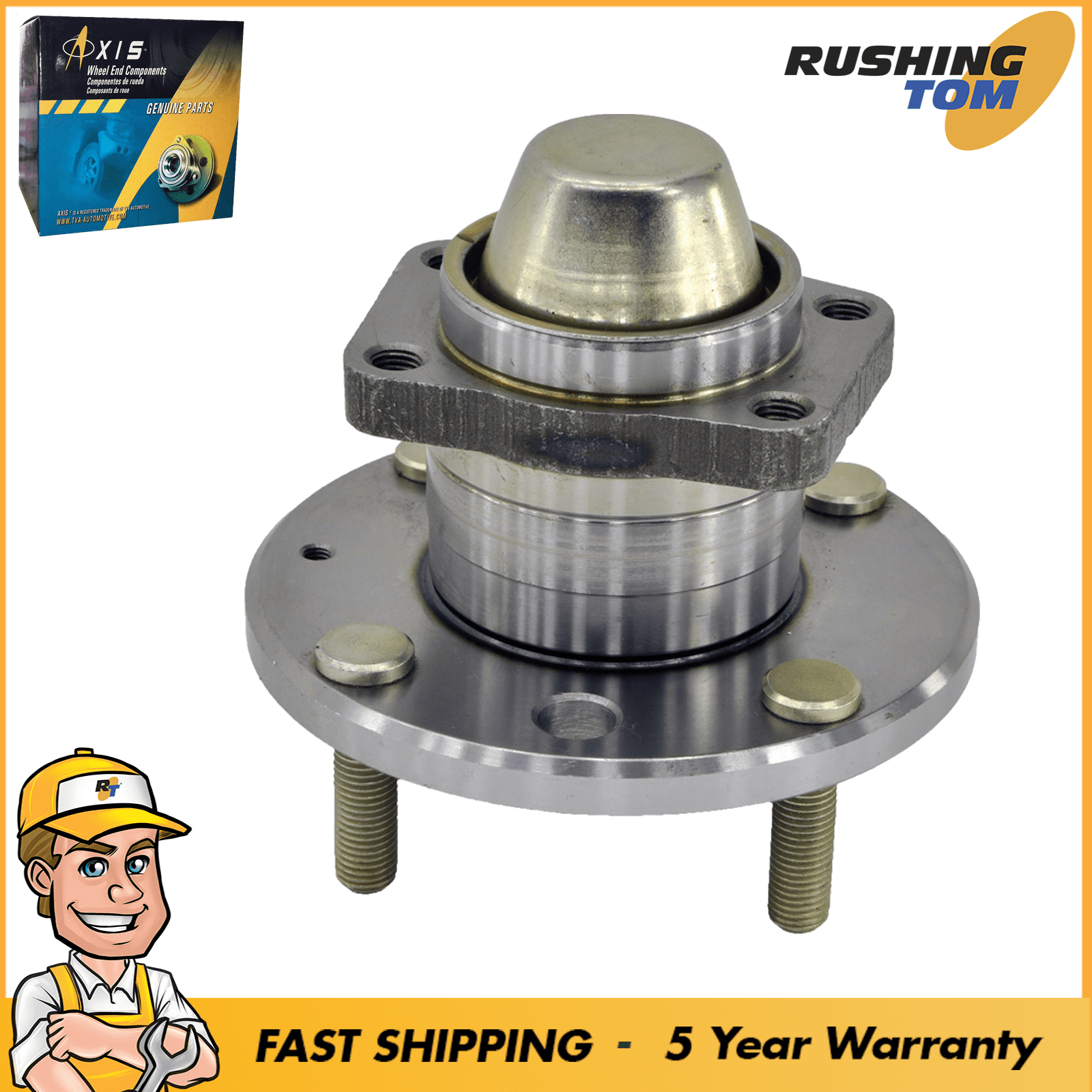 Premium 2 X Front Wheel Bearing And Hub Assembly With ABS & 5-Lug - View #14