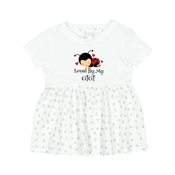 Inktastic Loved by My Gigi Ladybug Girls Baby Dress