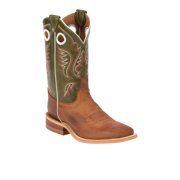 Justin Boots Mens Austin Square Toe Pull On Cowboy Mid Calf Boots