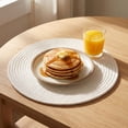 thumbnail image 5 of Unique Bargains Placemats Set of 4 Cotton Round Placemats for Dining Table Beige, 5 of 7