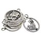 thumbnail image 5 of Joyería que hace encantos 50 PCS Tibetan Plata Hueco Gato Colgantes, 5 of 8