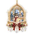 thumbnail image 5 of Cheapark 2D Flat Acrylic Christmas Snowman Hanging Ornament Lightweight Tree Pendant for Xmas Tree Holiday Home Party Decor Gift, 5 of 7