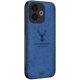 thumbnail image 1 of For Oppo A5 Vitality Edition Case Deer Pattern Cloth Texture PU + PC + TPU Phone Cover - Grey, 1 of 5