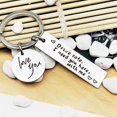 thumbnail image 3 of Stainless Steel Drive Safe Letter Keychain I Need You Here With Me Key Ring Gift, 3 of 4