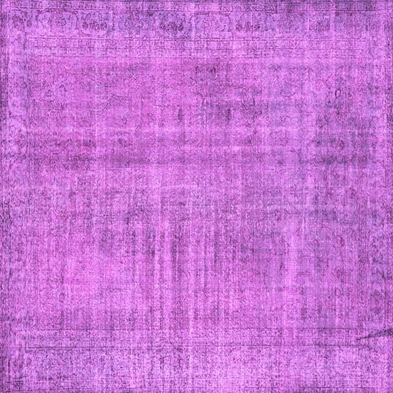 Ahgly Company Indoor Square Persian Pink Traditional Area Rugs, 6' Square