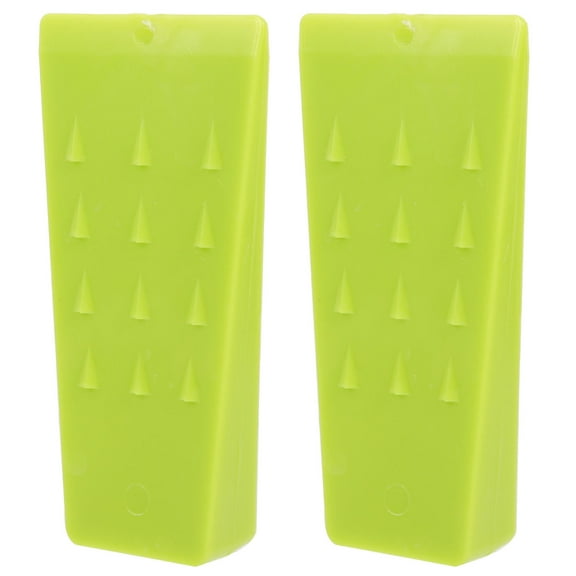 CIMAXIC 2Pcs Tree Felling Wedge for Professionals Green Plastic Logging Tool 14x6.8cm
