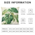 thumbnail image 5 of Acheng Palm Leaves with Lush Branches and Leaves Tropical Jungle Palm Leaves Short Plush Pillowcase 1 Piece White, 5 of 5