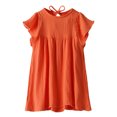 thumbnail image 3 of Fsqjgq Baby Girl Clothes Cute Easter Dresses for Girls Boho 24T Dresses for Girls Orange Toddler Girls Short Sleeve Prints Dress Dance Party Dresses Clothes 100, 3 of 9