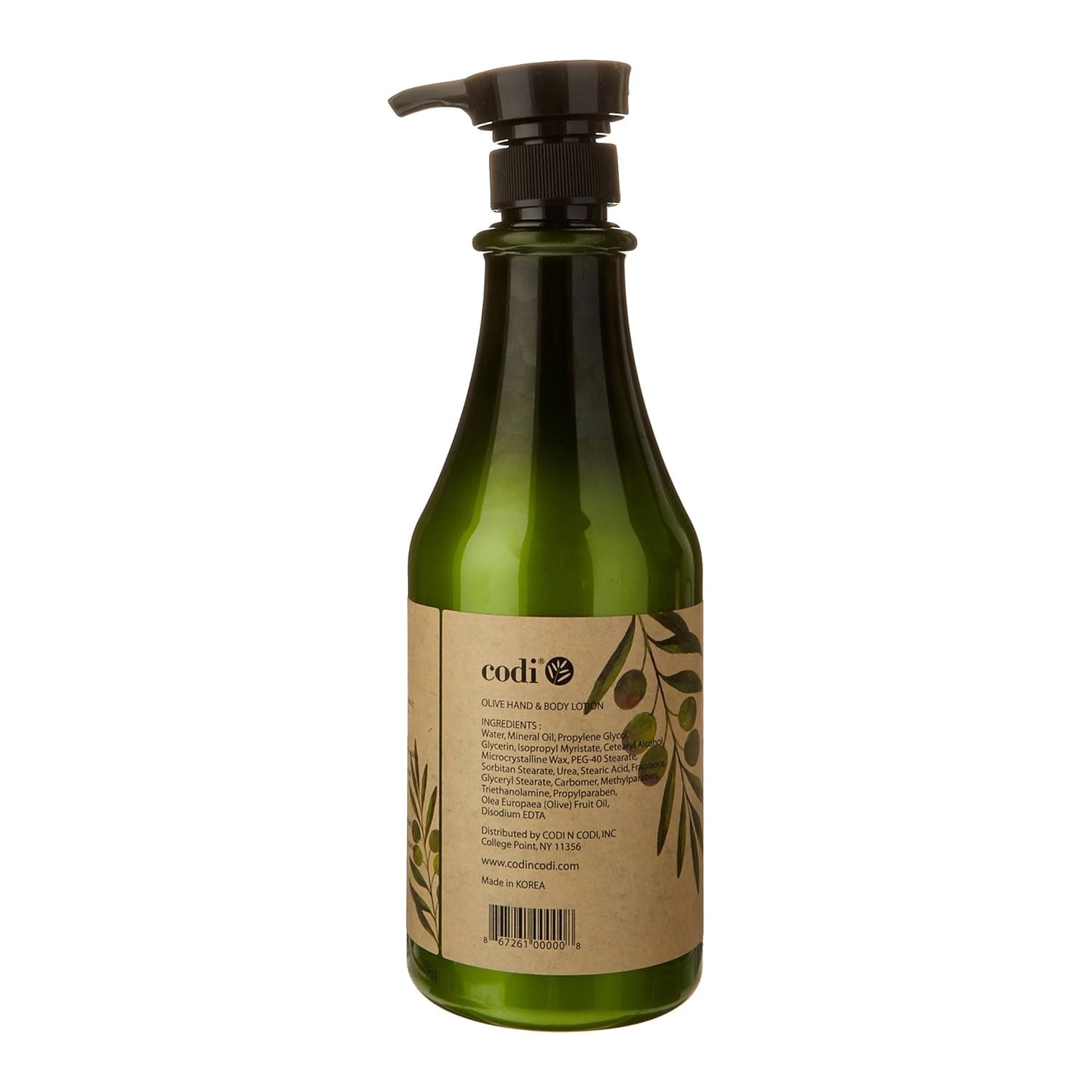 CODi Olive Hand Body Lotion, 25 Oz., Pack of 6