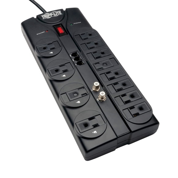 Protector contra sobretensiones Tripp Lite TLP1208TELTV, 12 enchufes