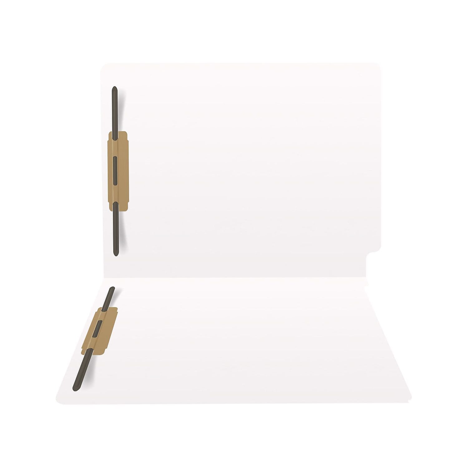 Medical Arts Press Heavy-Duty End Tab File Folder Straight Cut Letter-Size White 40/Box