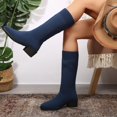thumbnail image 5 of EaseDay Women's Knee-High Boots Elegant Stretch Sock Boots Low Heel Dress Boots Comfortable Women's Shoes for Casual Fall Winter Styling, 5 of 9