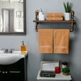 thumbnail image 2 of Superior Egyptian Cotton Heavyweight Hand Towel Set of 4, Rust, 2 of 6