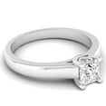 thumbnail image 2 of Dazzlingrock Collection 0.50 Carat (ctw) 14K White Diamond Ladies Lucida Setting Bridal Ring 1/2 CT, White Gold, Size 7, 2 of 4