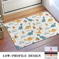 thumbnail image 3 of White Cartoon Dinosaurs Birthday Pattern Door Rugs,Washable Non Slip Door Mats Indoor,Decorative Door Mats,Entry Mat Indoor for Entrance,Bedroom,Kitchen,Bathroom,16"x24", 3 of 6