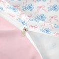 thumbnail image 4 of jejeloiu Watercolor Octopus Bow Twin Duvet Cover For Girls,Coquette Coastal Accent Twin Bedding,Light Blue,Pink Reversible,2pcs,1 Duvet Cover and 1 Pillowcase, 4 of 6