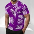 thumbnail image 1 of Wpawbk Haut d'Hiver en Polyester pour Hommes Mode Décontractée Manches Courtes Col Rond à Boutons Quotidien Extérieur, 1 of 5