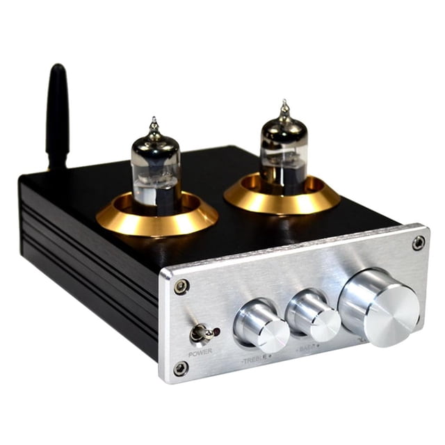 Preamplificador de tubo de vacío Bluetooth HiFi 6J5 Preamplificador de tubo digital de preamplificador estéreo Preamplificador de audio Sunnimix Preamplificador de tubo 6J5