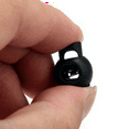 thumbnail image 3 of 400 x Black Ball Cord Locks Toggles Round Cordlocks, 3 of 4