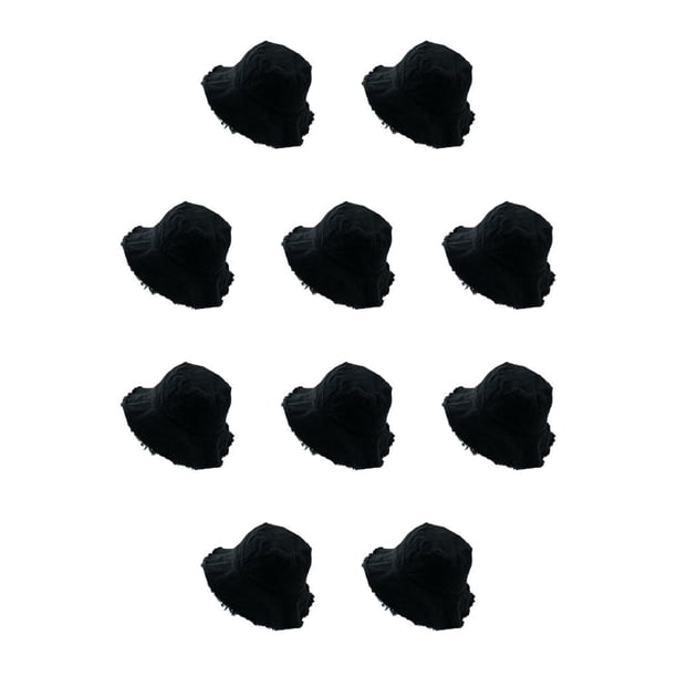 Qarigey Stay Safe In Style Elegante sombrero de protección solar para exteriores Casual Comfort Bucket Hat Caps negro negro 10Conjunto