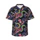 thumbnail image 1 of Fotbe Snake And Flower Camisa Hawaiana para Hombre Unisex – Camisa Casual de Verano con Botones de Manga Corta de Algodón y Lino,XX-Large, 1 of 7