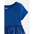 thumbnail image 2 of Wonder Nation Toddler Girls' Tutu Dress with Short Sleeves, Sizes 12M-5T, 2 of 3