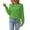 Green, variant on Women's Puff Sleeve Knitted Pullover Sweater, Long Sleeve Solid Color Top with Hollowed-Out Sleeves and Lightweight Comfort for Fall Season Casual Outfits, Daily Wear and Easy Care Fashion Blue L