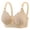 Beige, variant on LYEAA Wirefree Bras for Women Push up Plus Size Bralette Full Coverage Breathable Soft Comfortable Everyday Bra Black 42