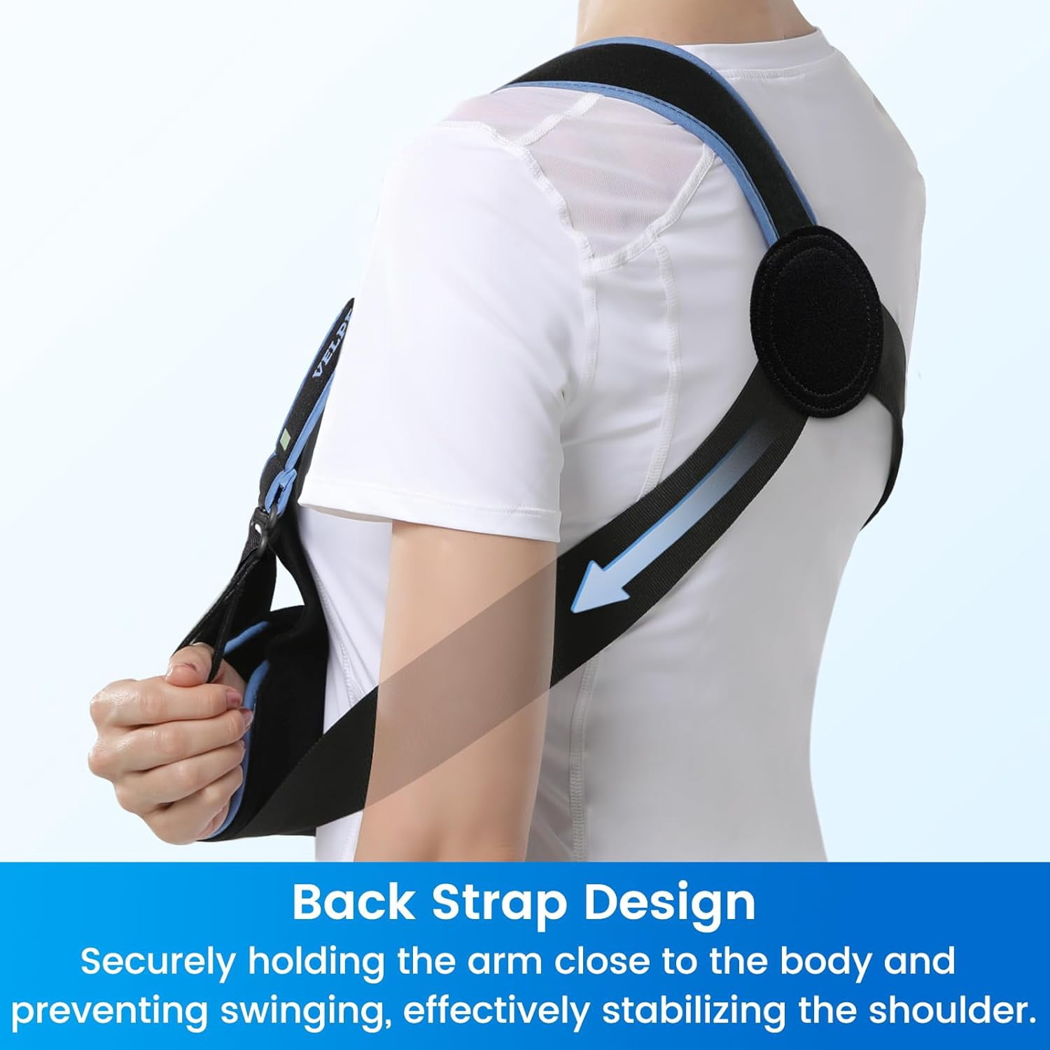 Velpeau Arm Sling Shoulder Immobilizer for Left or Right Arm - Comfortable Relief for Shoulder & Elbow Injury, Rotator Cuff Surgery, Broken Wrist, Hand Fit Men & Women(Comfort type,XXL)