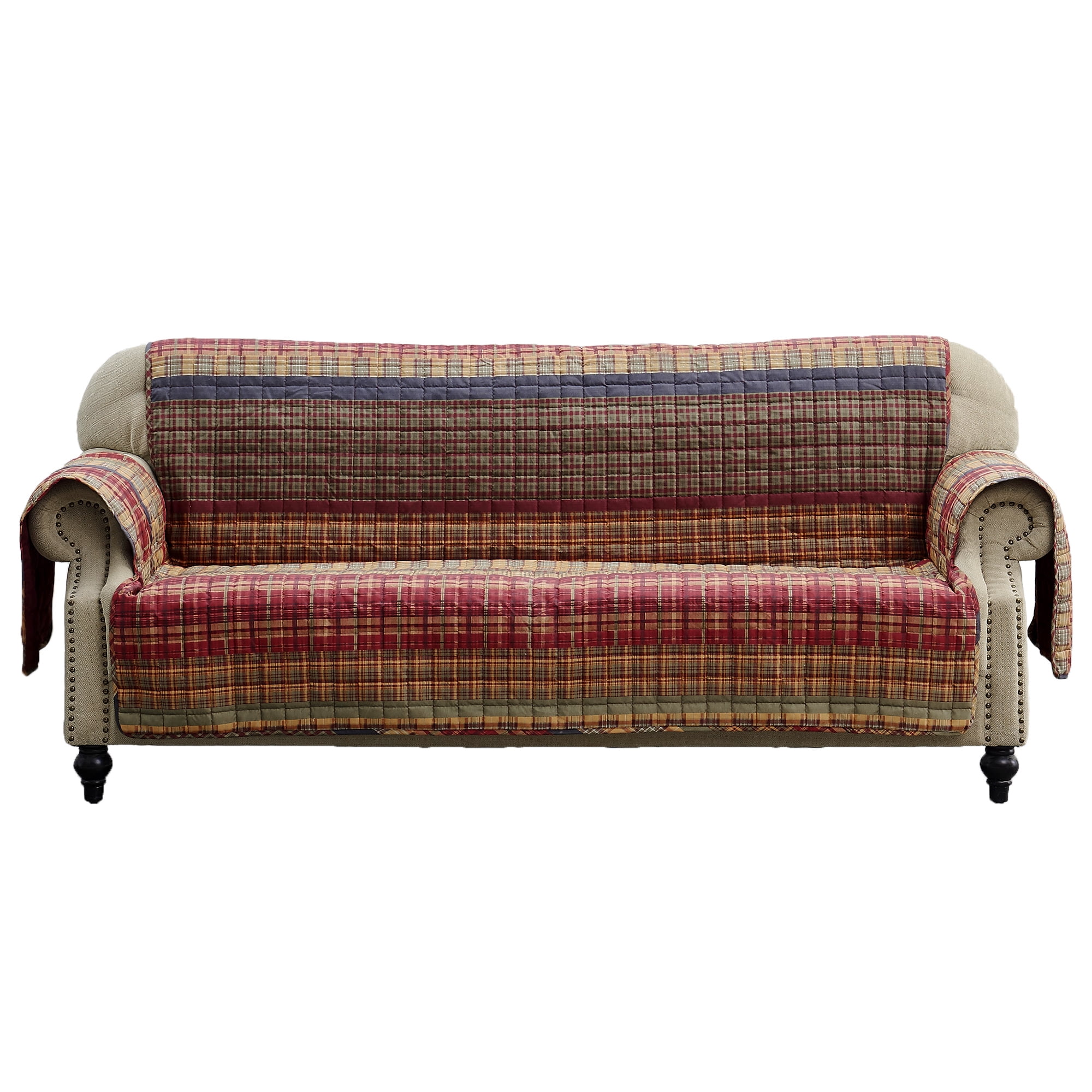 Greenland Home Fashions Gold Rush Classic Plaid Reversible