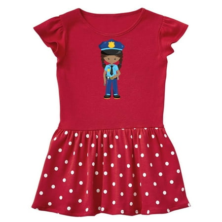 

Inktastic African American Girl Police Girl Police Uniform Gift Baby Girl Dress