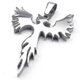 thumbnail image 1 of Jewelry Stainless Steel Phoenix Pendant With 50cm Chain, Necklace For Men Women, Silver---Product code 40516, 1 of 5
