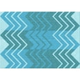 thumbnail image 1 of Ahgly Company Machine Washable Indoor Rectangle Transitional Dark Turquoise Green Area Rugs, 7' x 10', 1 of 7